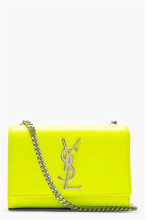 ysl neon yellow bag|ysl shoulder bag beige.